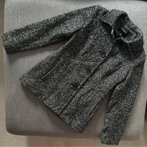 London Fog Wool Tweed Button Down Jacket Small